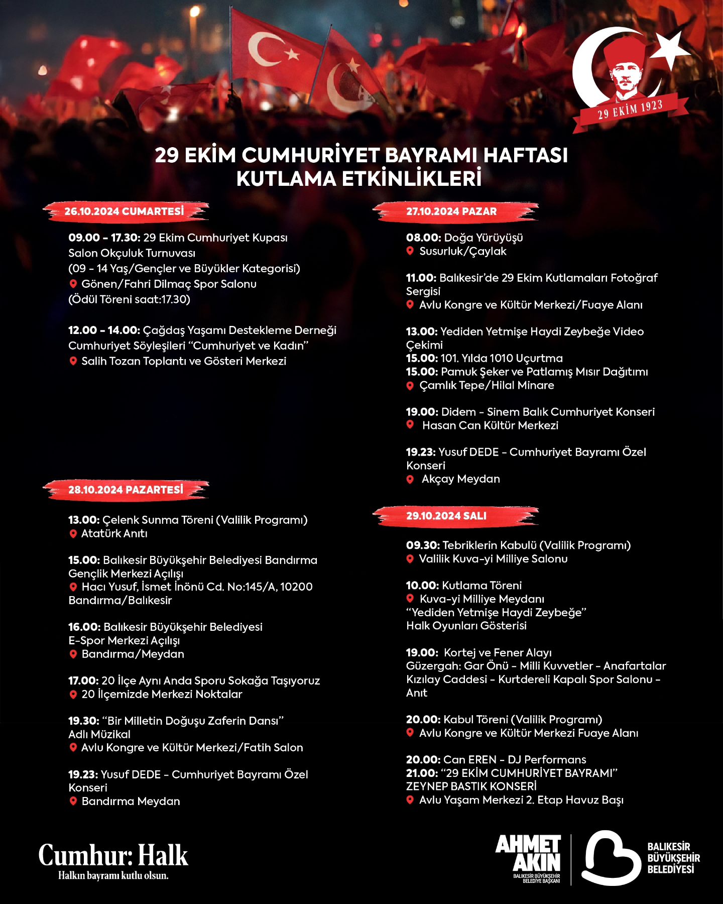 Balikesir 29 Ekim Program İ Belediye