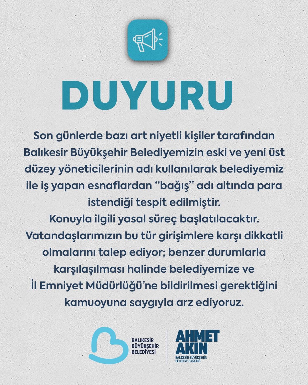 Dolandirici Uyaris Akin