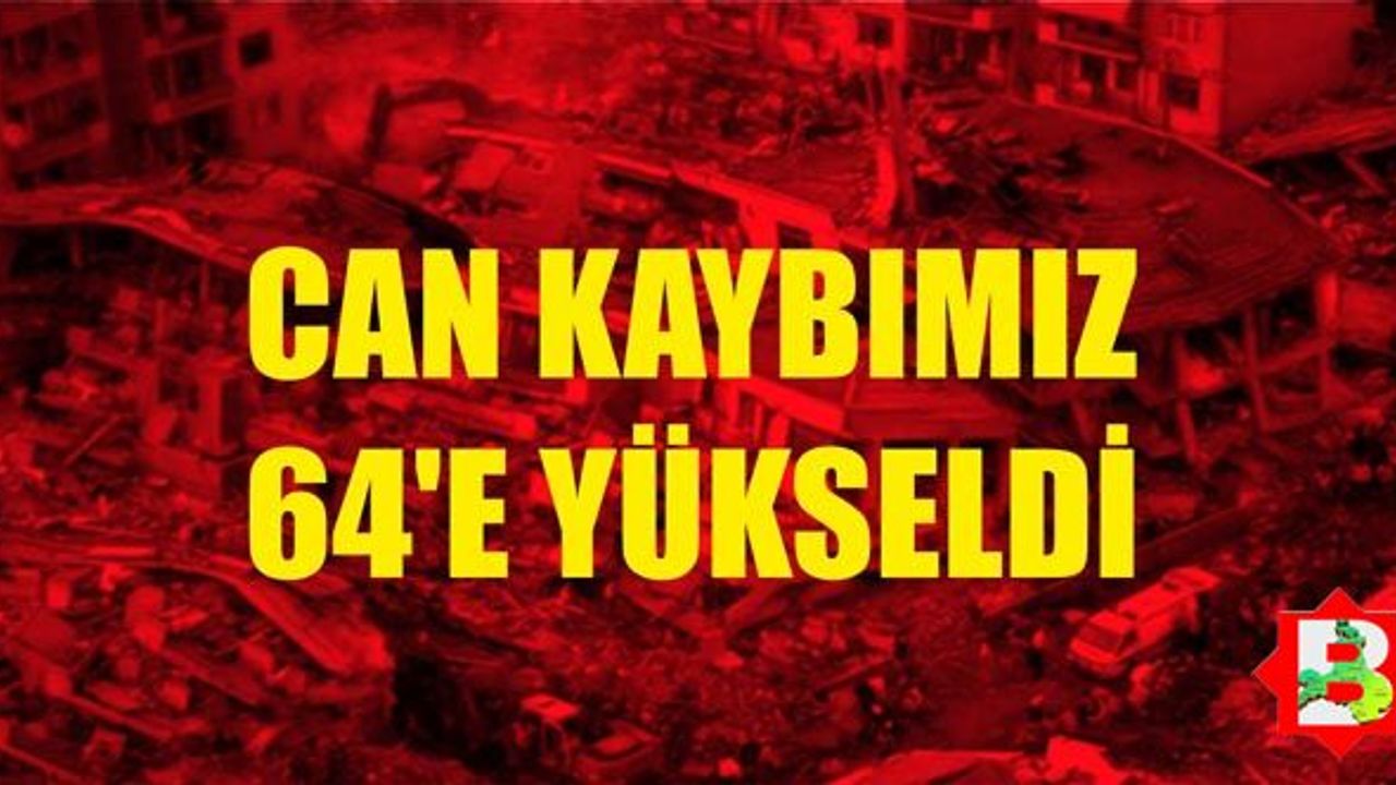 İzmir depreminde can kaybı 64'e yükseldi