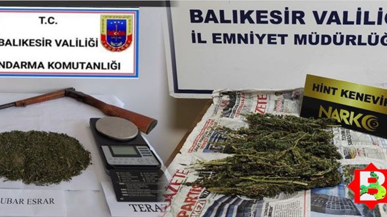 Balıkesir'de uyuşturucu operasyonu: 12 gözaltı