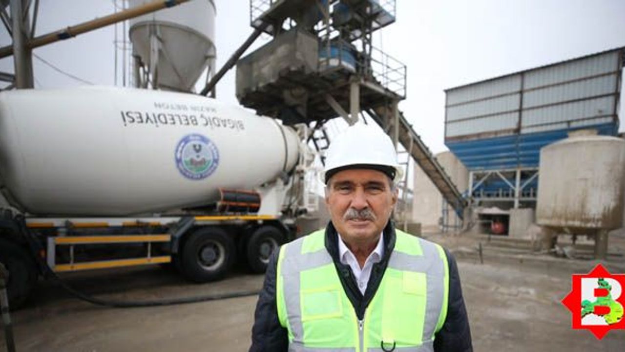 Bigadiç Belediyesi beton fiyatını yarıya indirdi