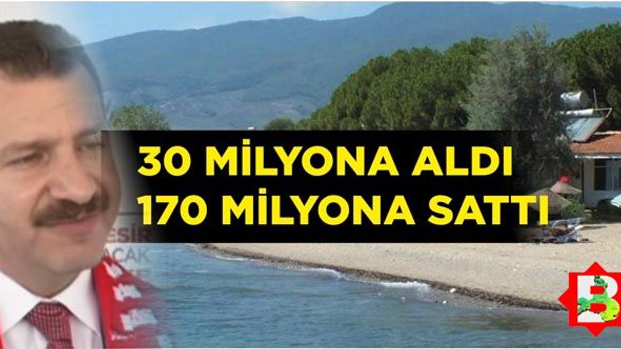 Akçay'daki denize sıfır arazi 170 milyona satıldı