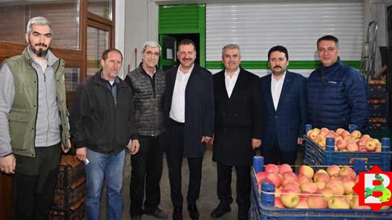 Başkanlar ile vekilden Sebze Hali'ne şafak ziyareti