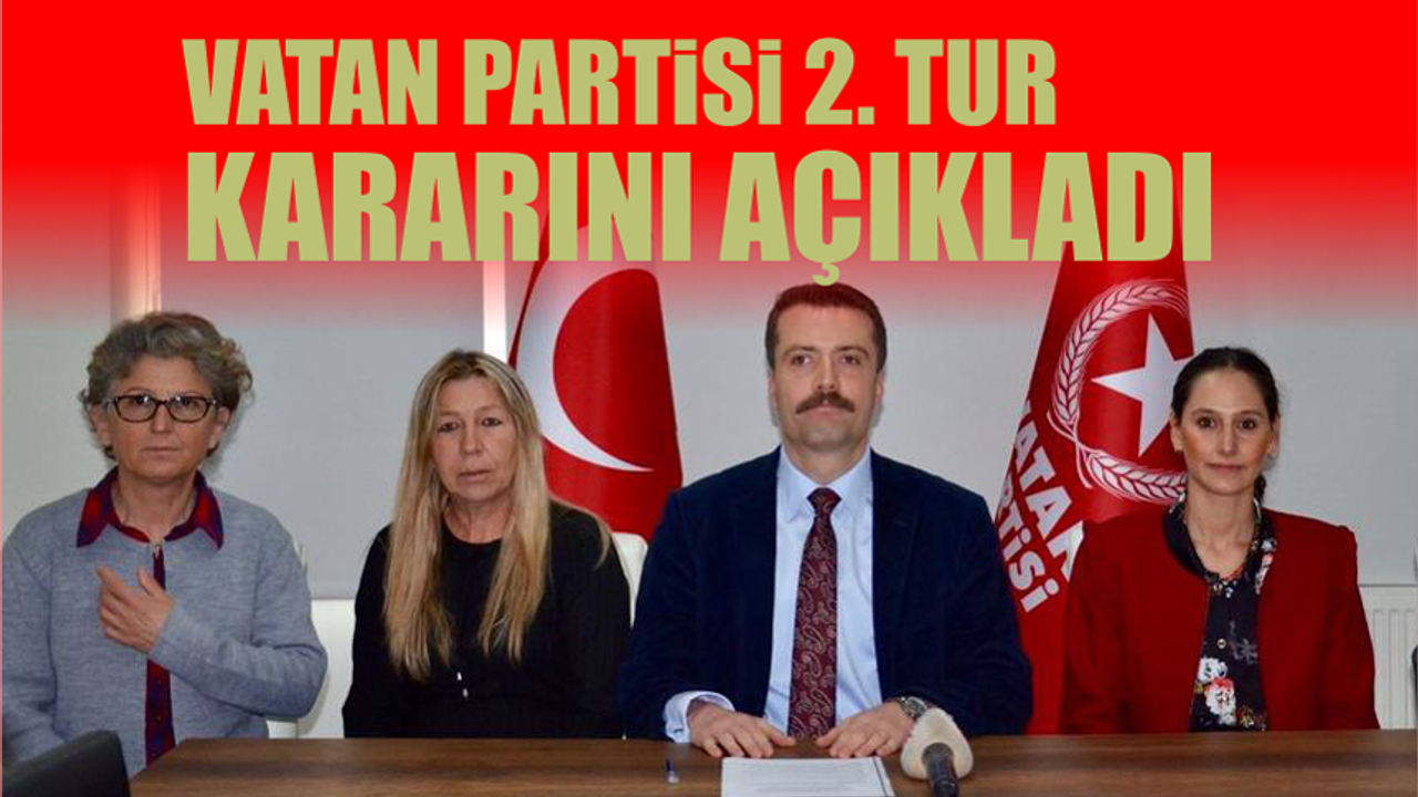 Vatan Partisi'nden Tayyip Erdoğan'a destek