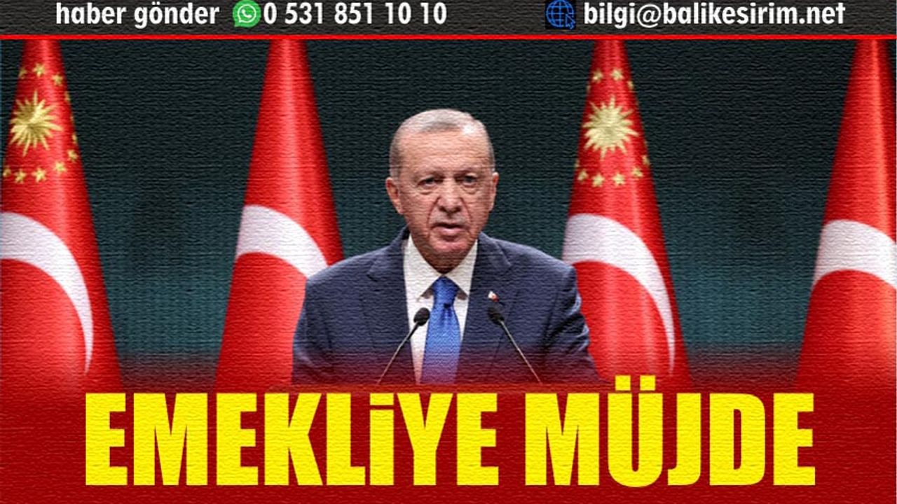 Başkan Erdoğan'dan emeklilere 5 bin lira açıklaması
