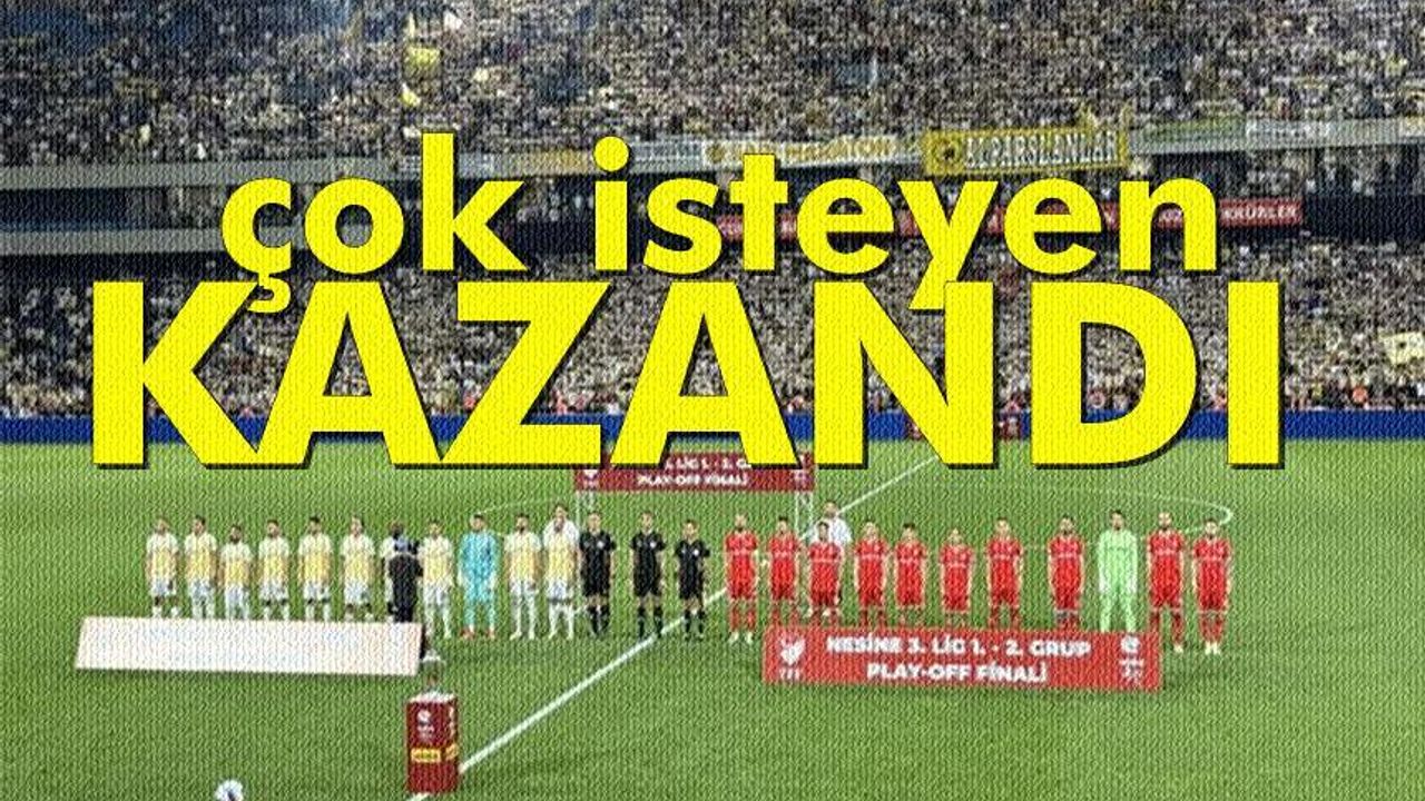 Balıkesirspor play-off finalini kaybetti