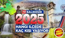 BALIKESİR İLÇE NÜFUSLARI 2025