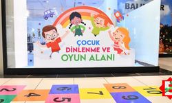 Depremzede çocuklar için oyun ve dinlenme alanı