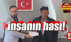 Kepsutlu İzzet amca Hac parasını bağışladı