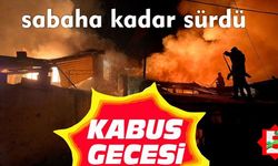 Sındırgı'da büyük yangın: 4 ev kül oldu
