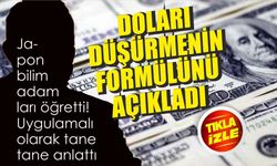 Doları 1 haftada düşürmenin formülünü açıkladı