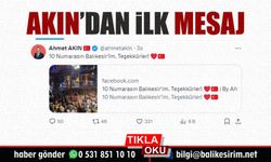 Ahmet Akın'dan ilk mesaj: Particilik yok, harbicilik var