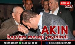 Ahmet Akın bayram mesajında "birlik" vurgusu yaptı