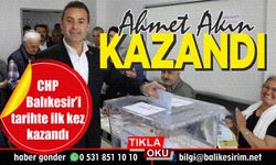 Balıkesir'de yerel seçimin kazanan ismi Ahmet Akın oldu