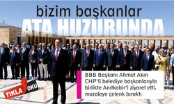 Ahmet Akın, CHP'li başkanları Anıtkabir'e götürdü