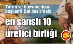 Balıkesir'de tarımsal desteklerden yararlanacak en şanslı 10 birlik