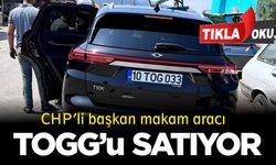 CHP'li başkan TOGG marka makam aracını satışa çıkardı