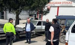 Küçük Sanayi Sitesinde hurda araç temizliği