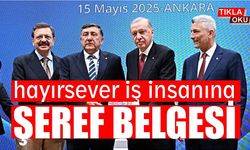 Balıkesir'in abisine Cumhurbaşkanından Şeref Belgesi