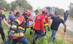 Havran’da araçta sıkışan sürücü kurtarıldı
