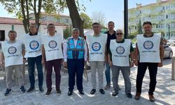 Memur-Sen üyeleri Balıkesir'de iş bırakma eylemi yaptı