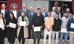 Ahilik haftasında kalfa ve ustalara belge