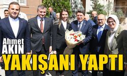 Ahmet Akın Adalet Bakanı Tunç'u da karşıladı
