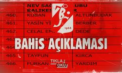 Balıkesirspor Kulübü'nden bahis açıklaması