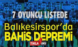 Bahis depremi Balıkesirspor Kulübü'nü de sarstı!