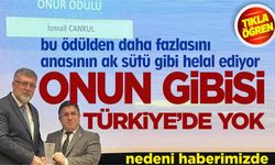 İsmail Cankul'a bu ödül anasının ak sütü gibi helaldir