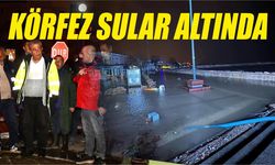 Edremit Körfezinde deniz karayla birleşti