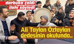 Genç vekil Öztaylan'dan muhteşem darbuka performansı