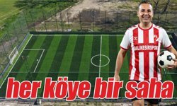 Büyükşehir'den köylere sentetik çim saha