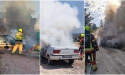 Bugün Balıkesir'de üç ayrı noktada 3 araç yangını