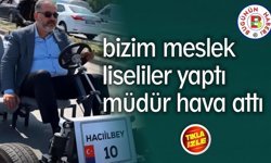 Balıkesir'de okul müdürünün test sürüşü gündem oldu
