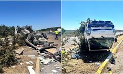 Gömeç'te trafik kazası.. Bu araçtan sağ çıktı!