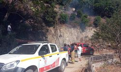 Balıkesir İtfaiyesi ile Orman ekipleri el ele söndürdü