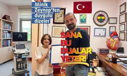 Minik Zeynep’ten Prof. Dr. Eyüp Avcı’ya şiirli vefa