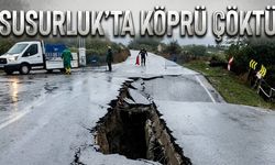 Susurluk'ta köprü çöktü, yol trafiğe kapatıldı