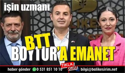 Ahmet Akın, BTT'yi Ömür Boyuer'e emanet etti
