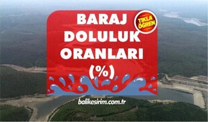 Balıkesir İkizcetepeler ve Gönen Barajları doluluk oranları