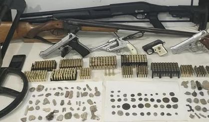 Balıkesir'de silah ve tarihi eser operasyonu