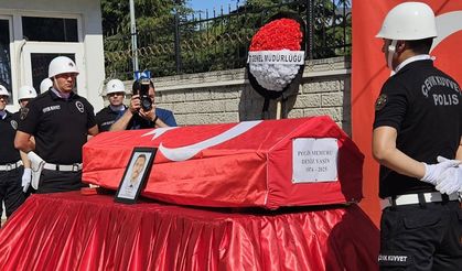 Polis Memuru Deniz Yaşin’e hüzünlü veda