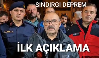 Balıkesir valisi Ustaoğlu'ndan Sındırgı depremi açıklaması
