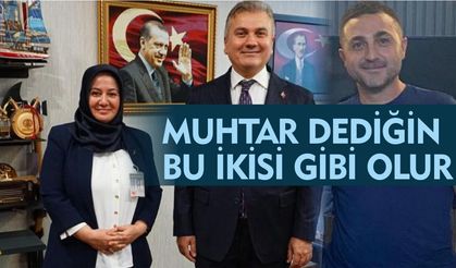 İki Muhtar.. Sabır Çakal ve Cemile İnci Alkan