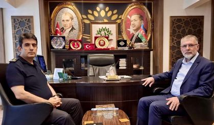Şeref Yaman, İsmail Cankul’u makamında ziyaret etti