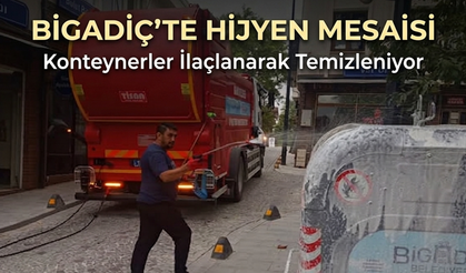 Bigadiç Belediyesi'nden Çevre Sağlığı İçin İlaçlı Temizlik