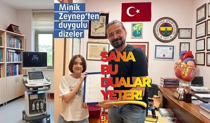 Minik Zeynep’ten Prof. Dr. Eyüp Avcı’ya şiirli vefa