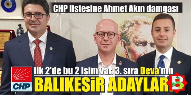 CHP Balıkesir milletvekili adayları belli oldu
