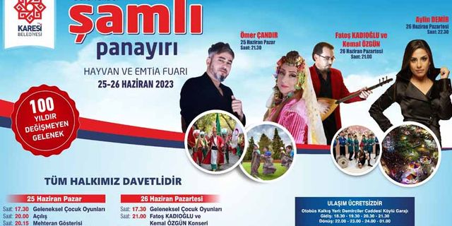 Karesi'nin asırlık Şamlı Panayırı için geri sayım
